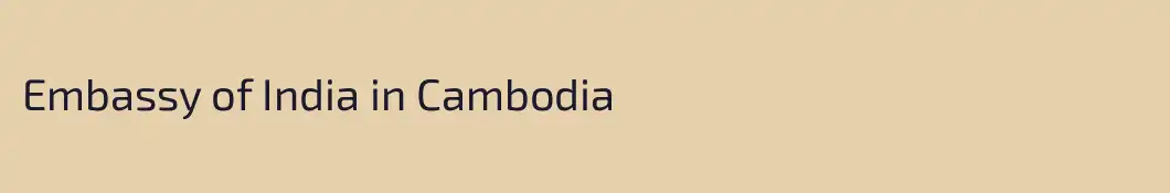 Embassy of India in Cambodia